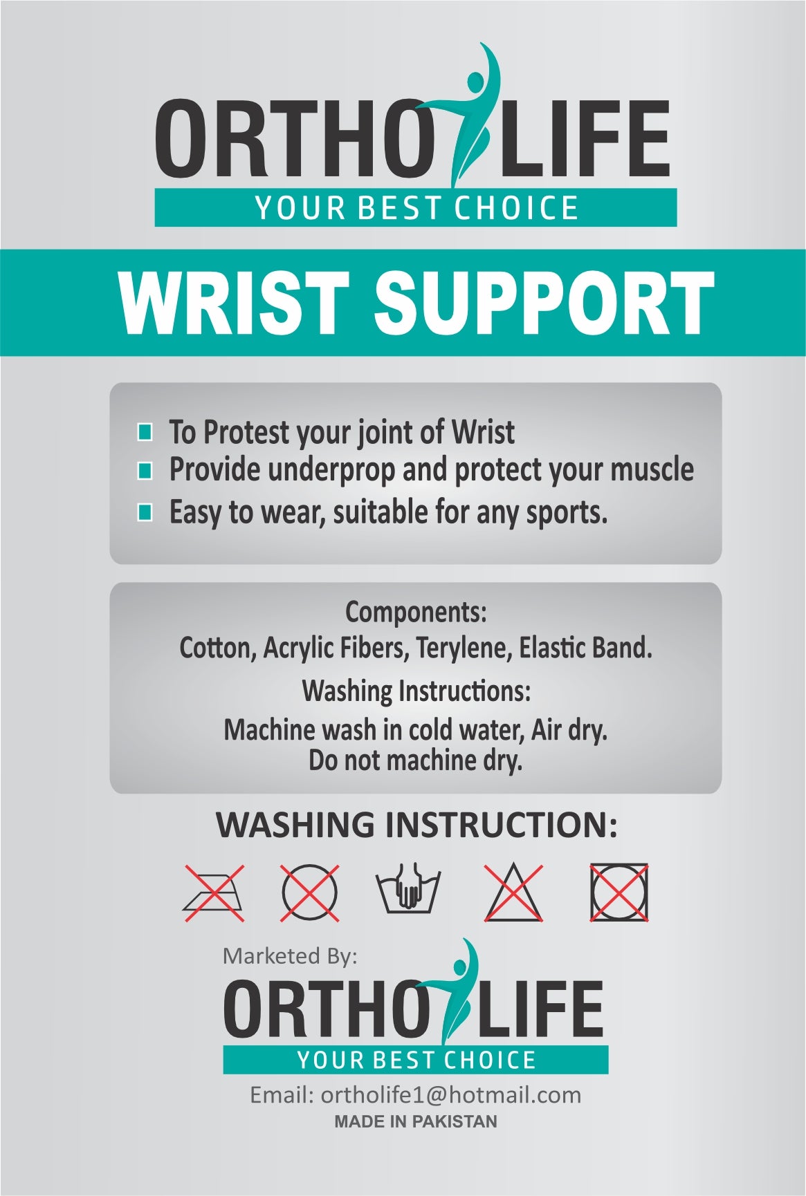 Ortholife Wrist Support (Pair)