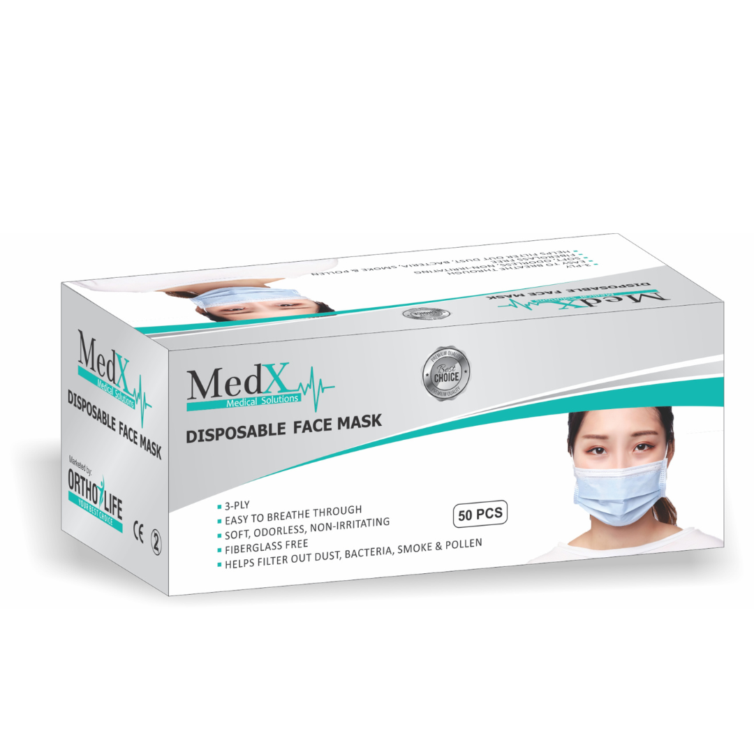 MedX Meltblown Facemask 75GSM (50 Pcs)