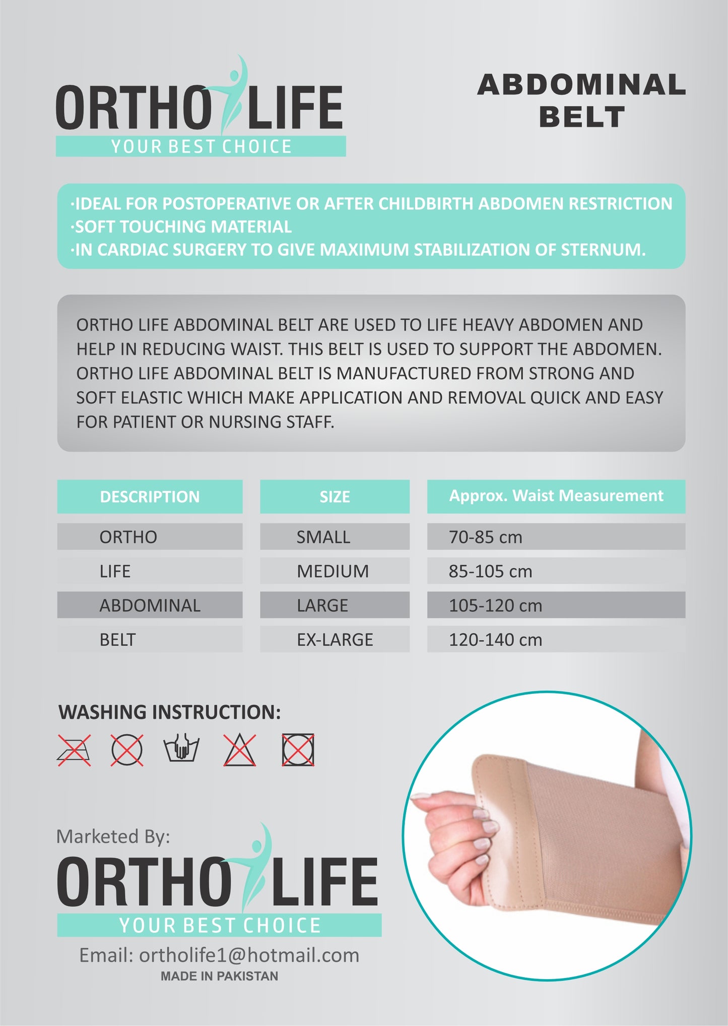 Ortholife Abdominal Belt