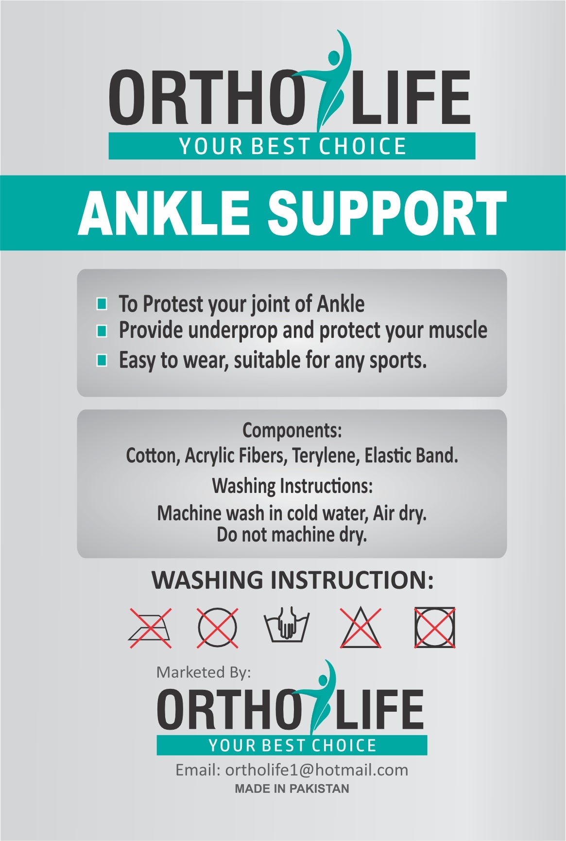 Ortholife Ankle Support (Pair)