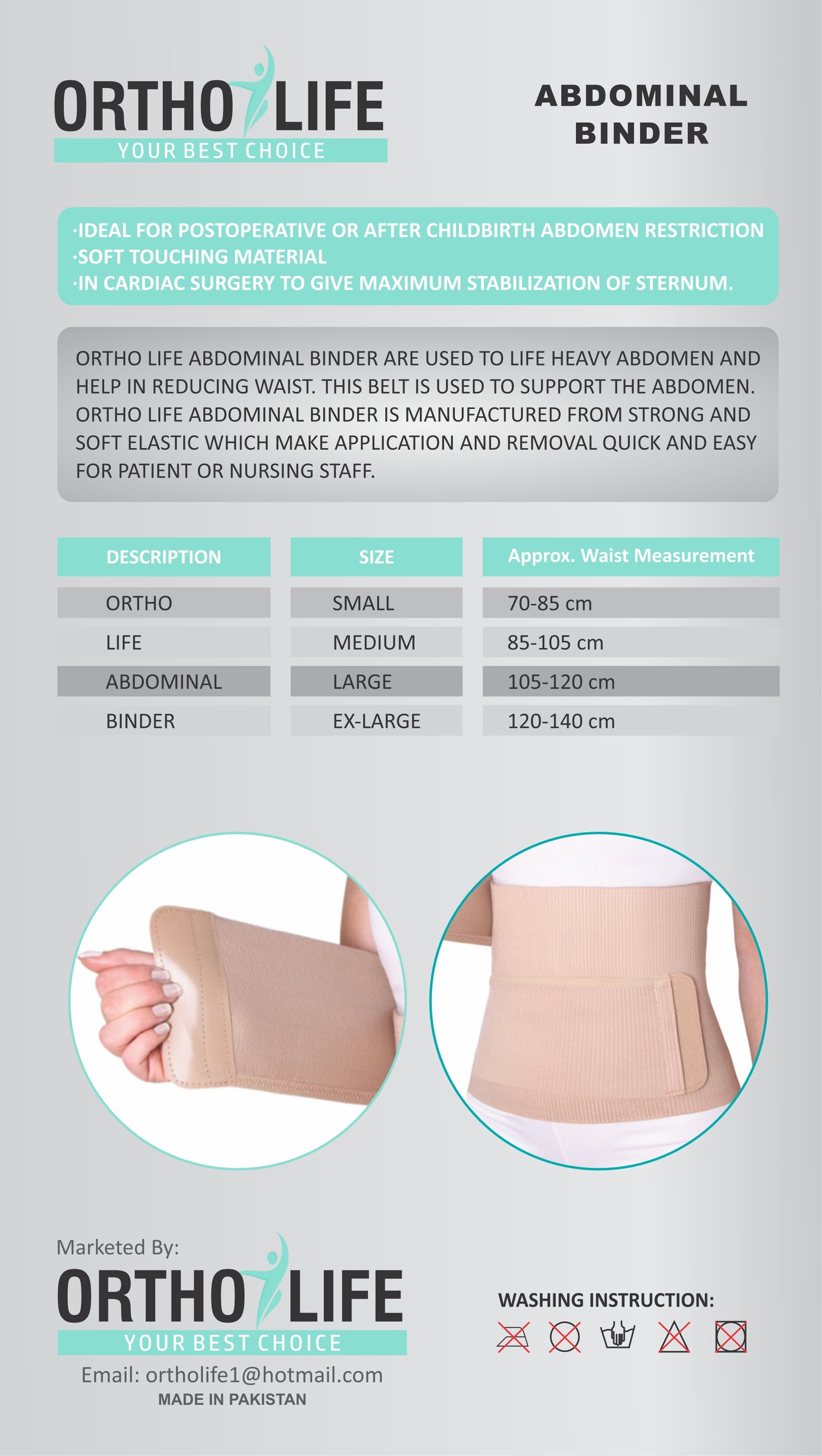 Ortholife Abdominal Binder