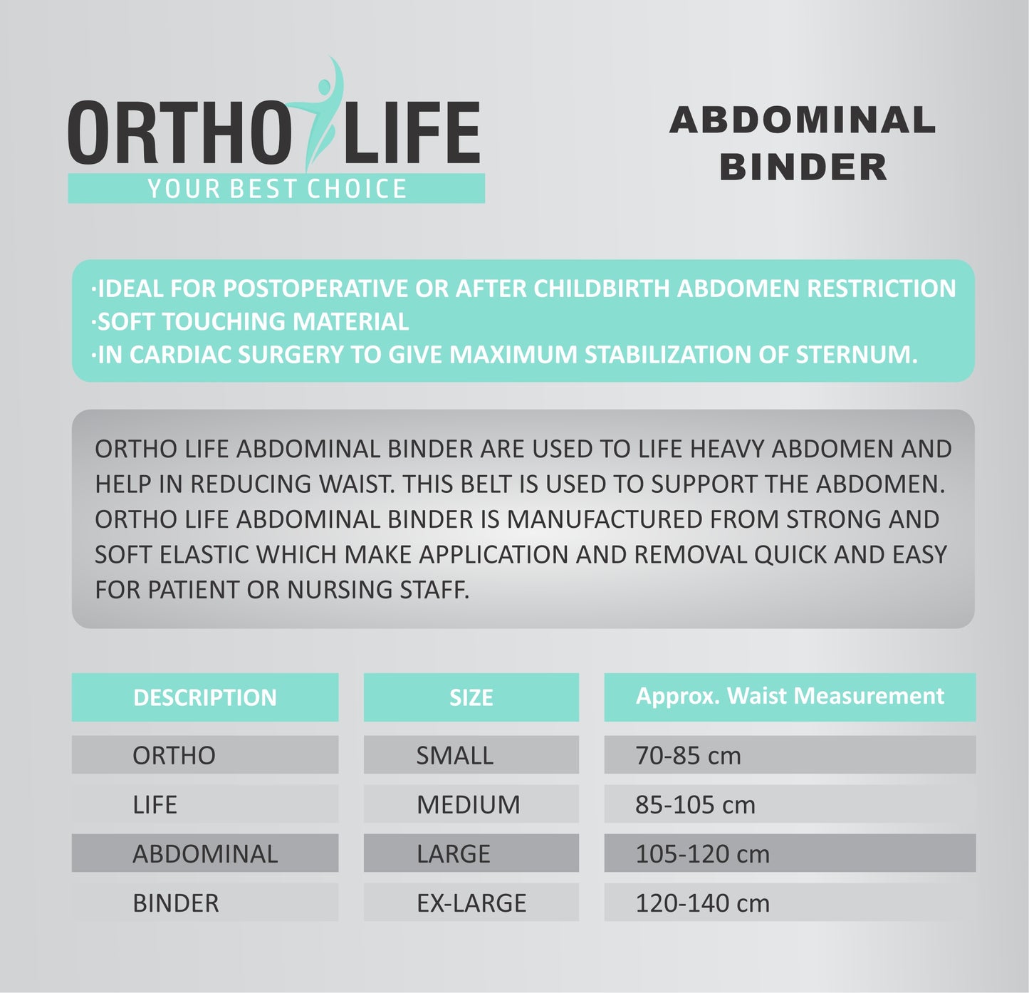 Ortholife Abdominal Binder