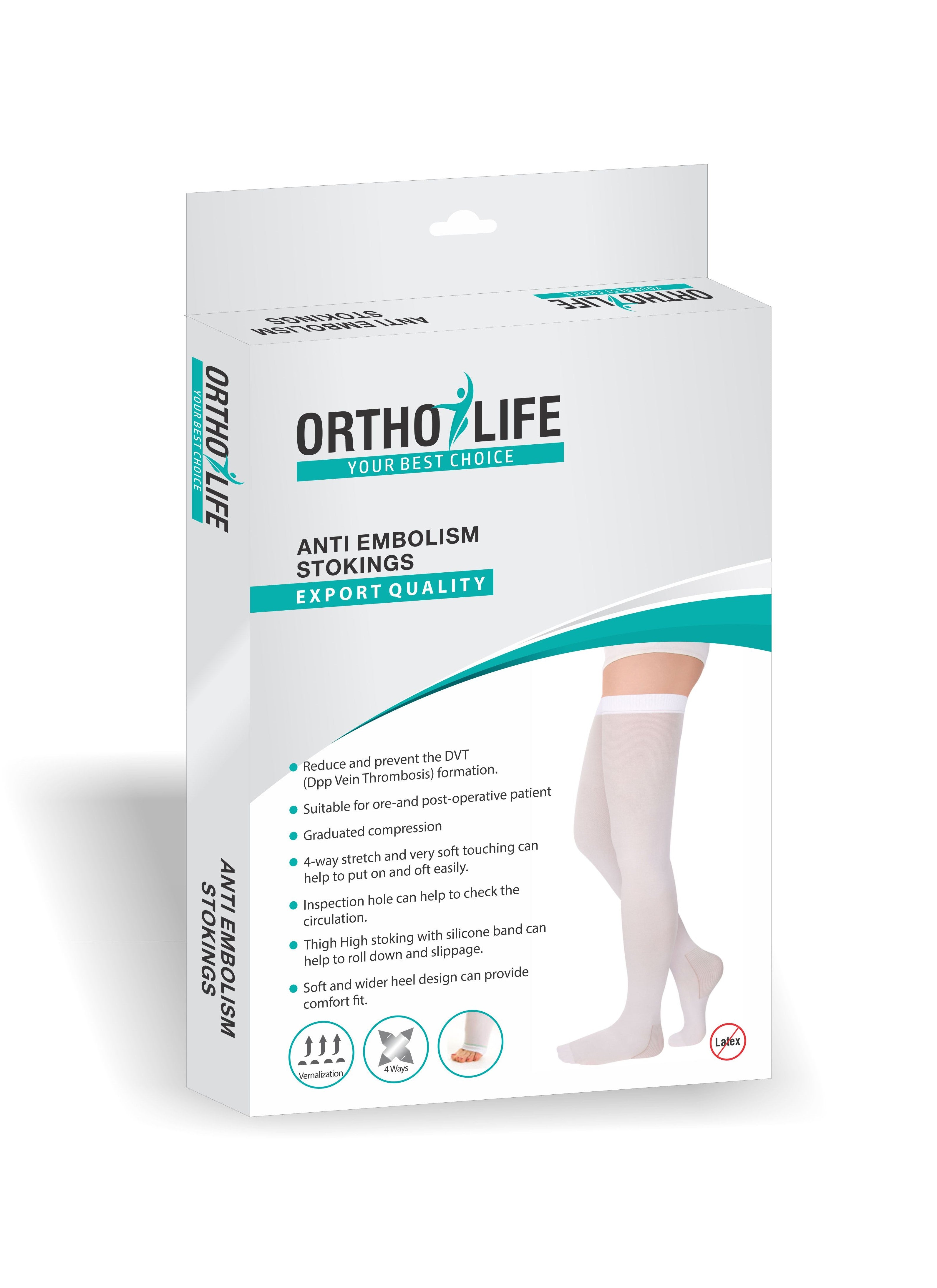 Embolic Toes Ortholife Anti Embolism Stockings
