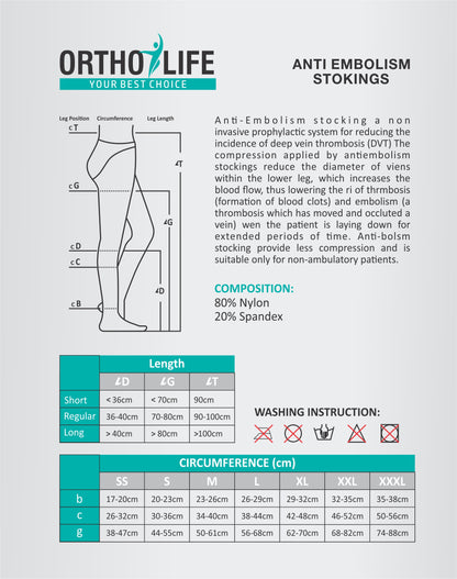 Ortholife Anti Embolism Stockings