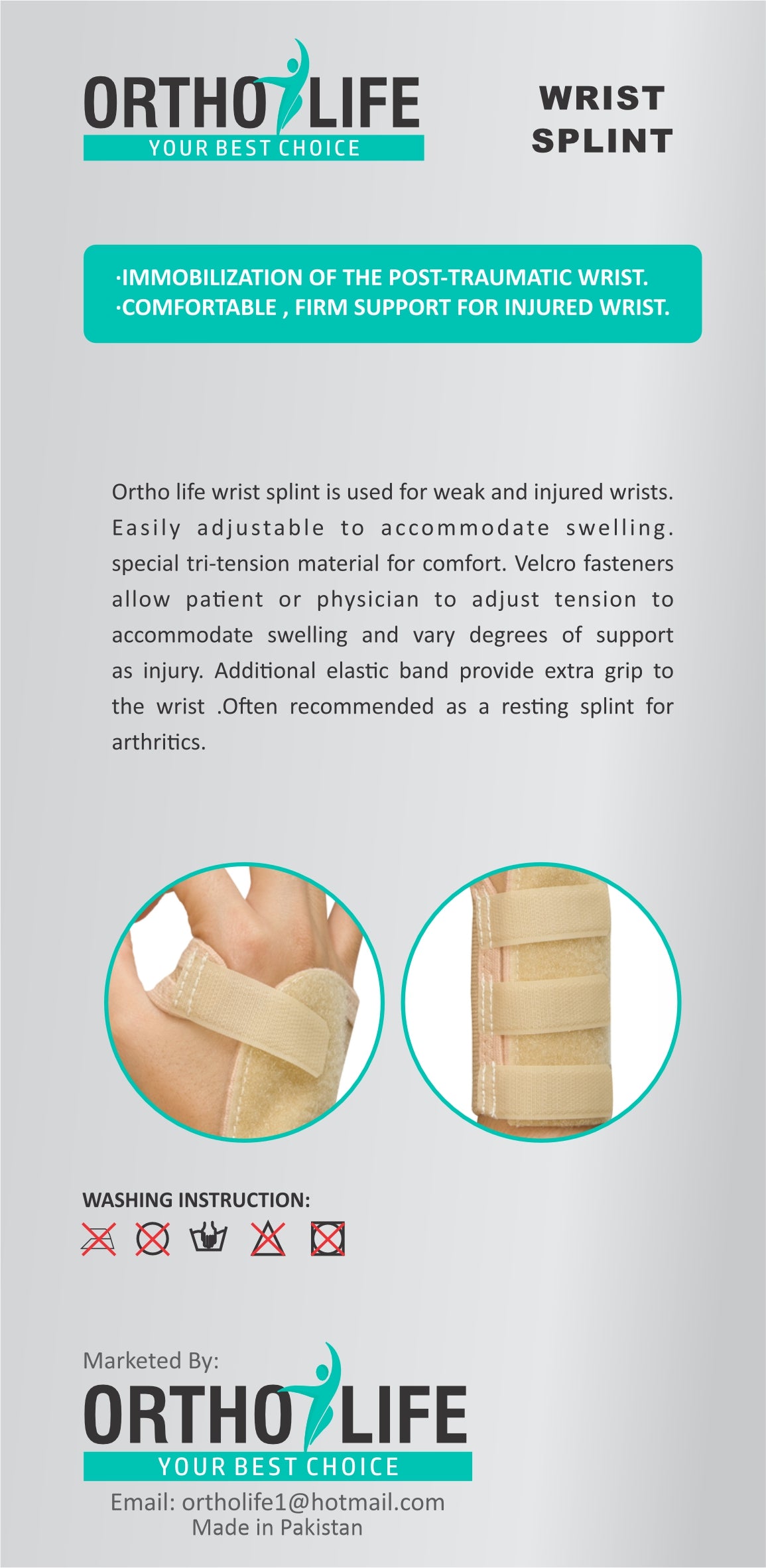 Ortholife Wrist Splint