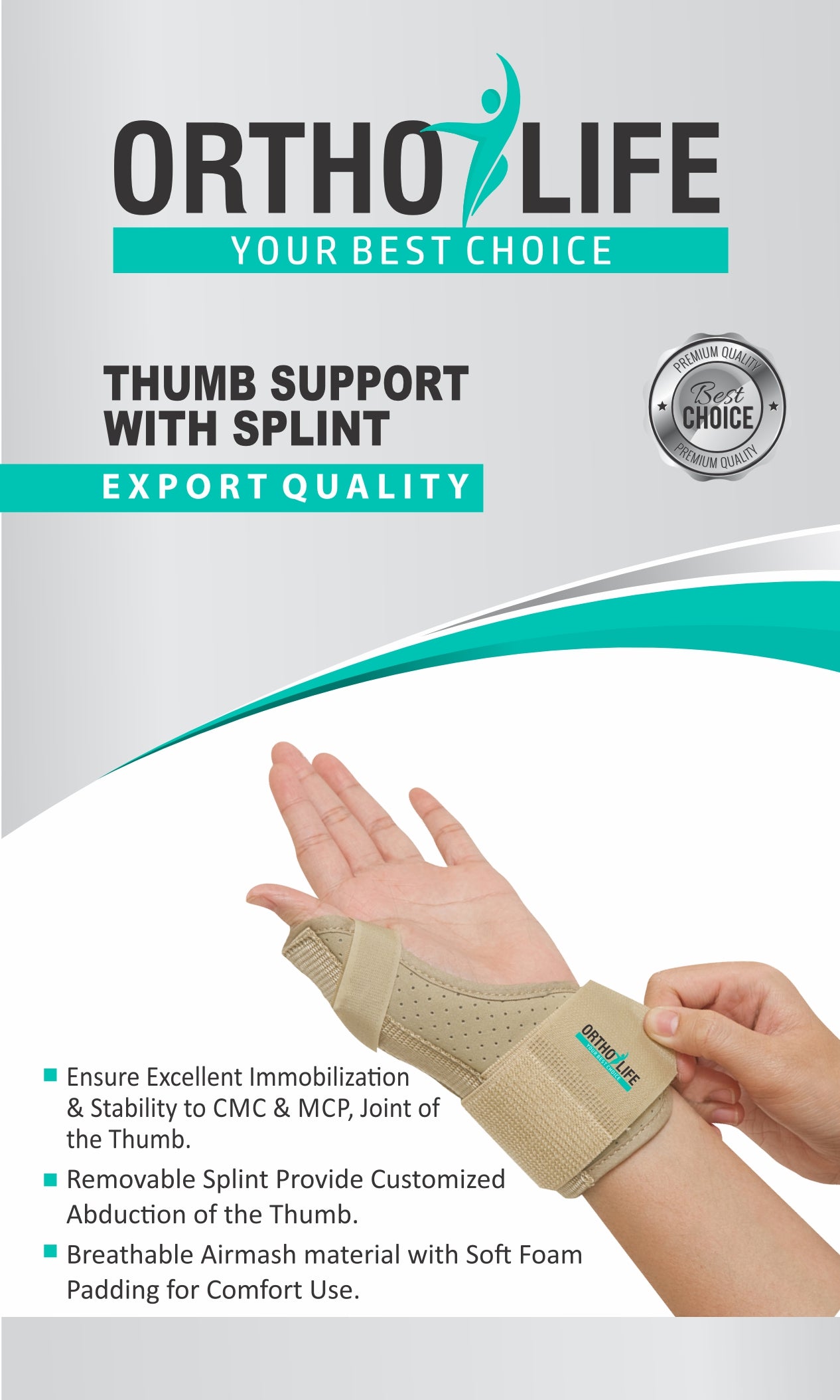 Ortholife Thumb Support with Splint