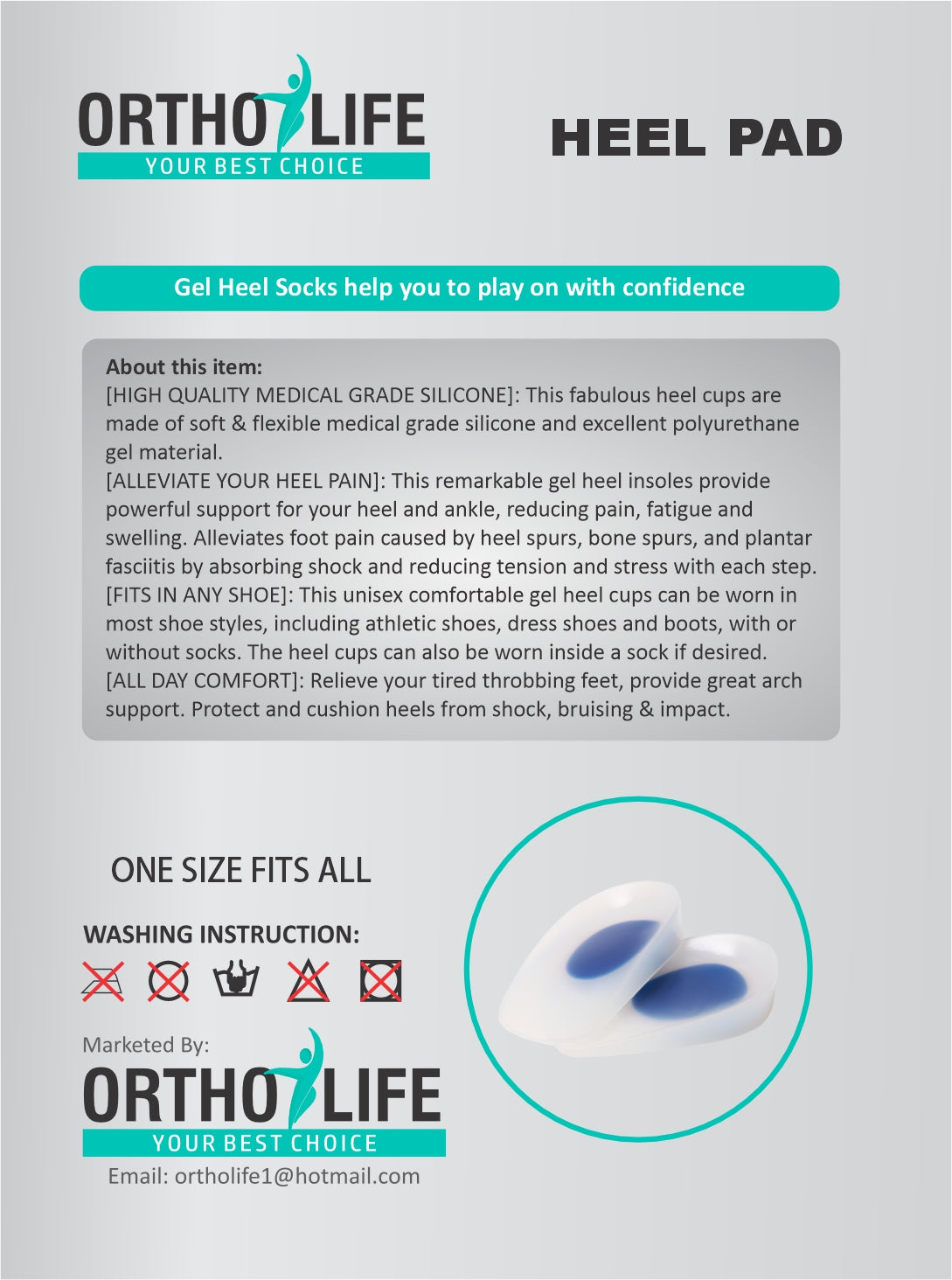 Ortholife Heel Pads