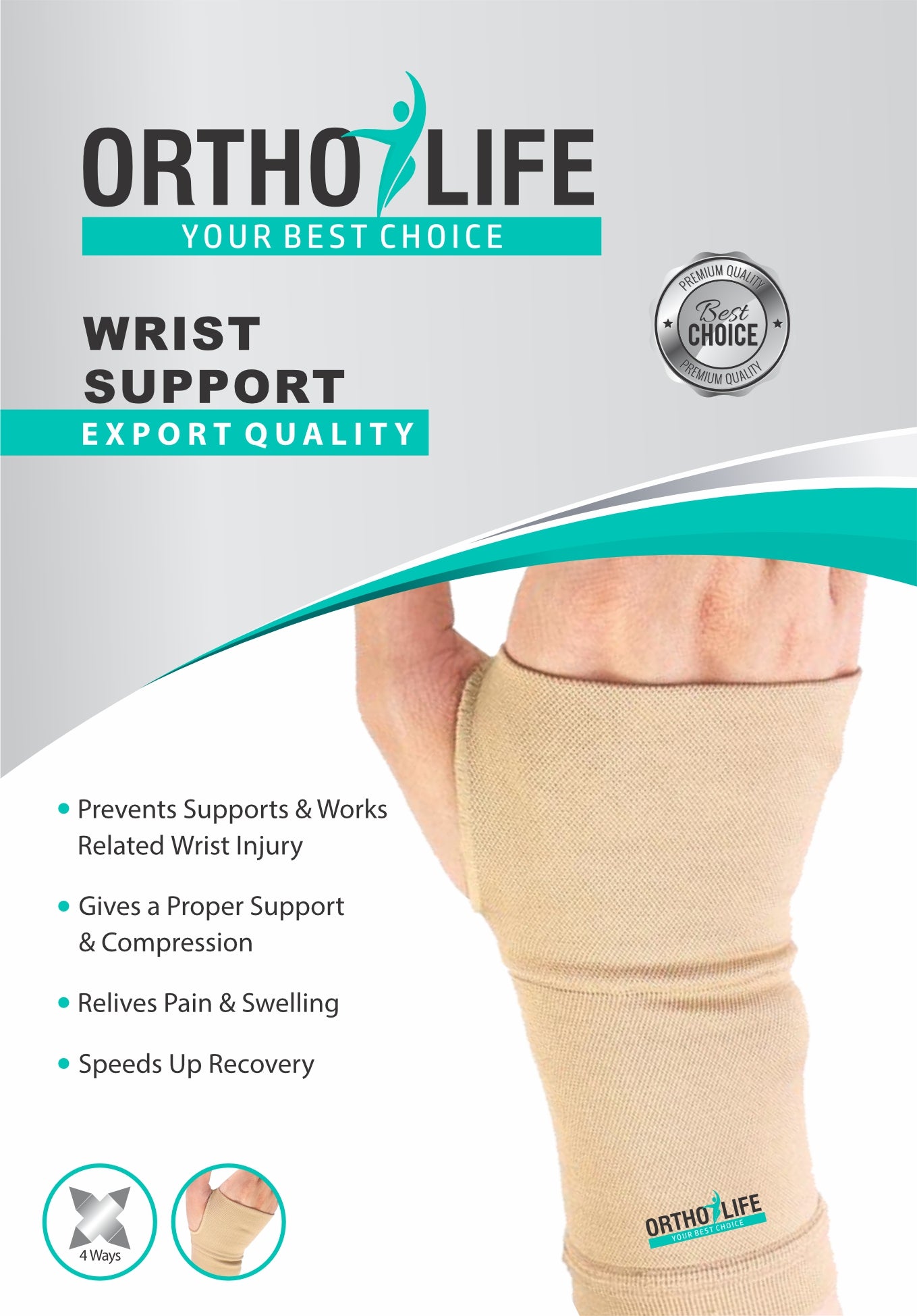 Ortholife Wrist Support (Single)