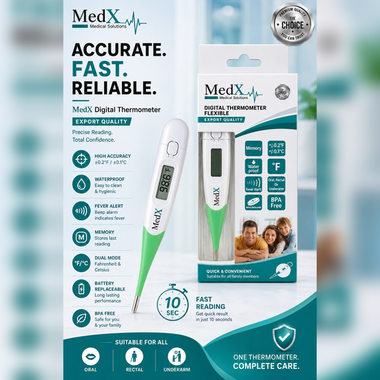 DIGITAL THERMOMETER MEDX FLEXIBLE